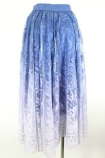 画像2: axes femme / グラデレースサーキュラースカート  青Ｘ紫 I-26-10-30-055-AX-SK-SA-ZI (2)