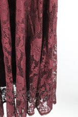 画像3: axes femme / レースサーキュラースカート M ワイン I-26-10-30-060-AX-SK-SA-ZI (3)