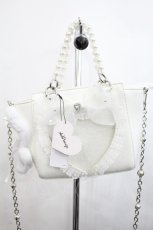 画像1: Ank Rouge / ぬいと一緒におでかけ確定ファンサのおまじないBAG 【小】  白 I-26-10-30-097-CA-BG-TE-ZI (1)