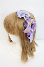 画像1: HEXENHAUS / お砂糖すみれカチューシャ  ラベンダー I-26-10-30-101-LO-AC-TE-ZI (1)
