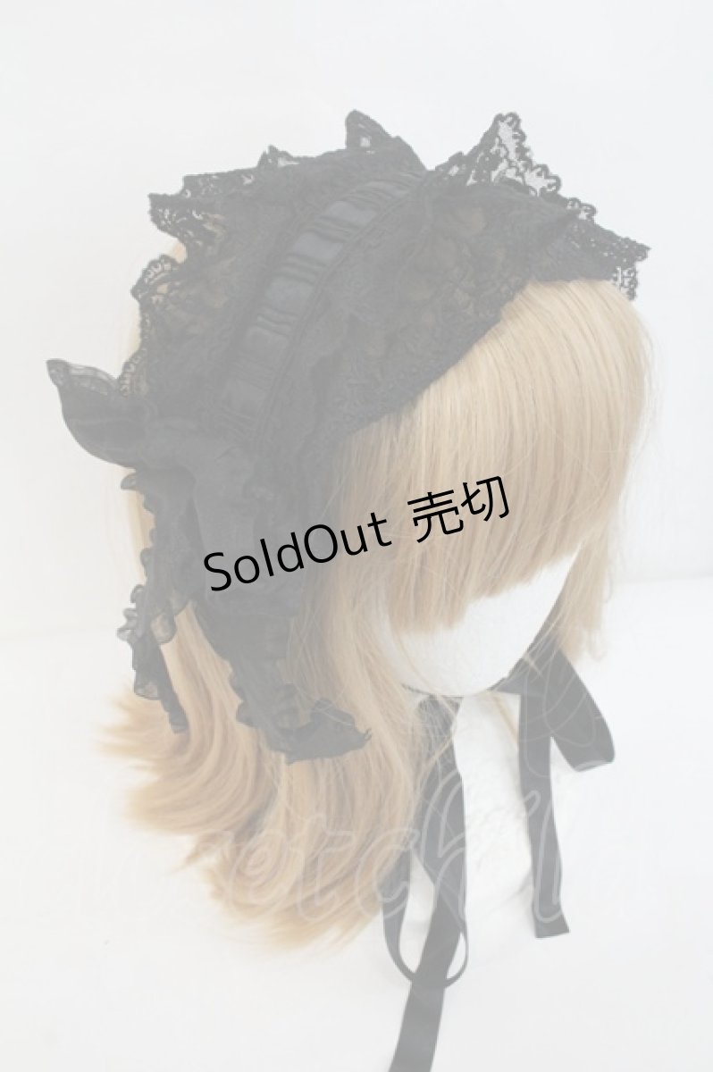 画像2: Moi-meme-Moitie / はしごリボンヘッドドレス  黒 I-26-10-30-109-MO-AC-SA-ZI (2)