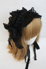 画像2: Moi-meme-Moitie / はしごリボンヘッドドレス  黒 I-26-10-30-109-MO-AC-SA-ZI (2)