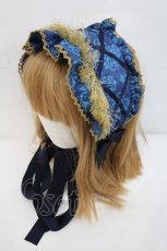 画像1: metamorphose / Dress roomブリム付ヘッドドレス  ロイヤルブルー I-26-10-30-110-ME-AC-SA-ZI (1)