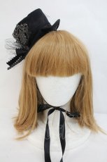 画像2: Moi-meme-Moitie / メタルエンブレムミニハット  黒 I-26-10-30-113-MO-AC-SA-ZI (2)