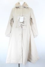 画像1: m petit by misako / AM*リボンコート S ピンクベージュ I-26-10-30-014-LO-JA-SA-ZI (1)