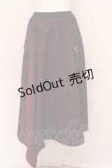 Qutie Frash / 柄切替えアシメスカート O-23-09-26-034-QU-SK-YM-ZS