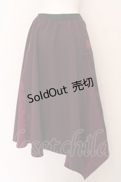 画像3: Qutie Frash / 柄切替えアシメスカート O-23-09-26-034-QU-SK-YM-ZS