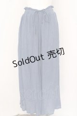 axes femme / 裾レース楊柳ワイドパンツ O-23-09-29-1067-AX-PA-OW-ZT266