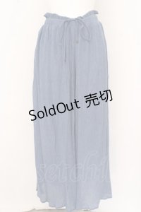 axes femme / 裾レース楊柳ワイドパンツ O-23-09-29-1067-AX-PA-OW-ZT266