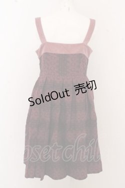 画像3: 【SALE】Jane Marple / お花刺繍別珍切り替えジャンパースカート O-23-09-29-249-JM-OP-OA-ZT327