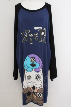 画像1: NieR Clothing / BIGラグランカットソー O-23-09-30-089-PU-TO-YM-ZT077