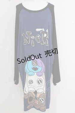 画像1: 【SALE】NieR CLOTHING / BIGラグランカットソー O-23-09-30-089-PU-TO-YM-ZT077