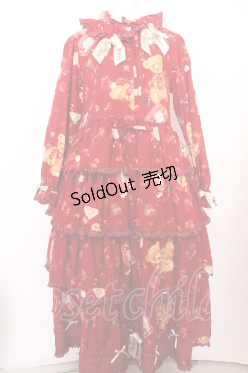 画像1: PINK HOUSE / TS☆strawberry choco bearワンピース O-23-09-30-1130-LO-TO-YM-OS (1)