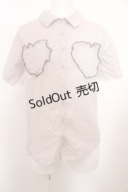 画像1: 【SALE】merry jenny / ハートメロウポケットシャツ O-23-09-30-1148-LO-BL-YM-ZT166