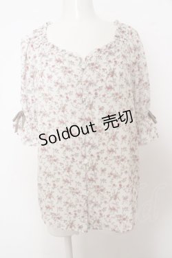 画像1: 【SALE】Fi.n.t / 小花柄ノカーラーシフォンブラウス O-23-10-09-072-CA-BL-OA-ZT166