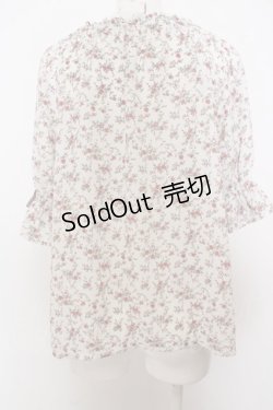 画像2: 【SALE】Fi.n.t / 小花柄ノカーラーシフォンブラウス O-23-10-09-072-CA-BL-OA-ZT166