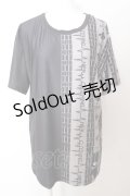 NieR Clothing / アイコンptバイカラー半袖カットソー O-23-10-11-040-PU-TO-OA-ZT185