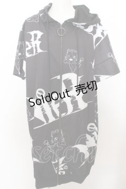 画像1: 【SALE】NieR CLOTHING / ミケ半袖ZIP  O-23-10-11-038-PU-TO-OA-ZT185