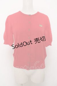 Jane Marple / Tiara EMB puff sleeve カーディガン M アカ O-23-10-14-025-JM-TO-IG-ZT111