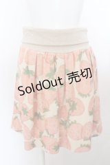 Franche Lippee / いちご総柄スカート M クリーム O-23-10-15-048-LO-SK-OW-ZY