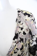 画像2: 【SALE】INGEBORG / レース切り替えローズワンピース  シロ×クロ O-23-10-15-034-LO-OP-IG-ZT328 (2)