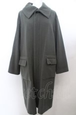 画像1: 【SALE】Jane Marple Dans Le Saｌon / Lamb melton cross collar コート M グリーン O-23-10-15-038-JM-CO-IG-ZTC053 (1)