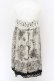画像3: Jane Marple / フェアリーテイルスカーフプリントのドレス M クロ×アイボリー O-23-10-16-037-JM-OP-IG-ZI (3)