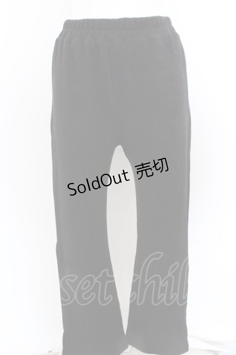 画像1: 【SALE】Candy Stripper / ニットパンツ 2 ブラック O-23-10-19-071-PU-PA-IG-ZT078 (1)