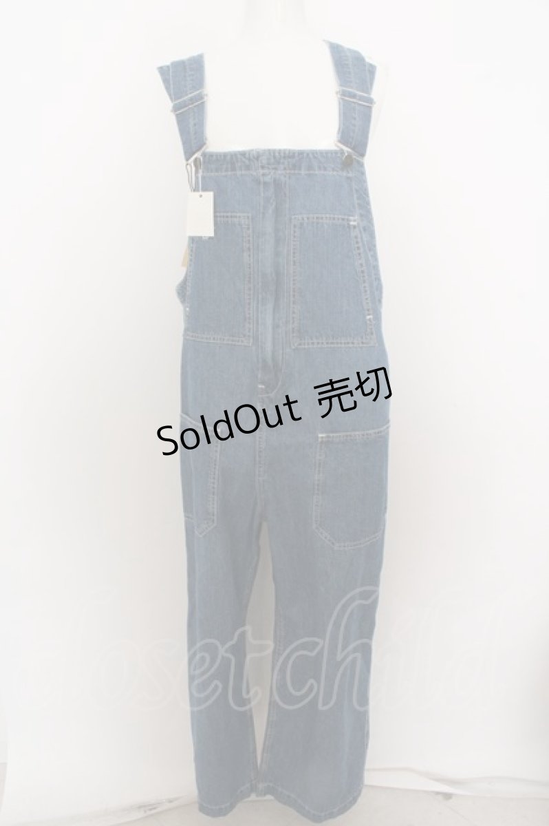 画像1: 【SALE】RNA / ライトワークオーバーオール M インディゴ O-23-10-19-086-PU-OP-IG-ZT118 (1)