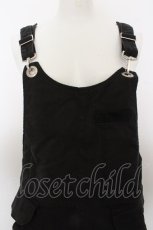 画像2: 【SALE】RNA / フラップスリムサロペット M ブラック O-23-10-19-087-PU-OP-IG-ZT118 (2)