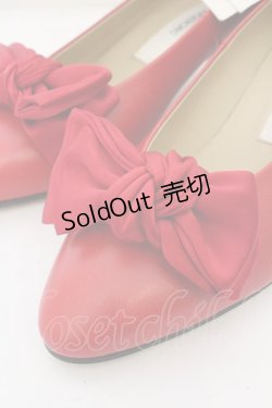 画像2: 【SALE】INGEBORG / サテンリボンパンプス M アカ O-23-10-20-121-LO-SH-IG-ZT286