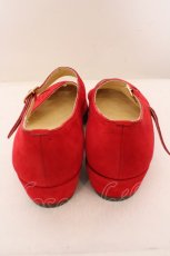 画像2: 【SALE】INGEBORG / カットワークスウェードシューズ M アカ O-23-10-20-122-LO-SH-IG-ZT286 (2)