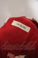 画像3: INGEBORG / くちなしptタック半袖ワンピース  アカ O-23-10-20-012-LO-OP-IG-ZI (3)