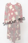 【SALE】INGEBORG / 薔薇ptカットワンピース  アカ O-23-10-20-013-LO-OP-IG-ZT343