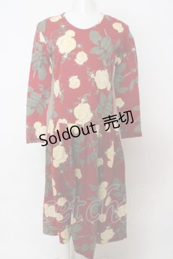 画像1: 【SALE】INGEBORG / 薔薇ptカットワンピース  アカ O-23-10-20-013-LO-OP-IG-ZT343