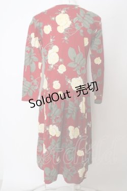 画像2: 【SALE】INGEBORG / 薔薇ptカットワンピース  アカ O-23-10-20-013-LO-OP-IG-ZT343