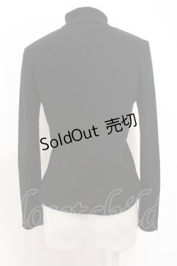 画像3: INGEBORG / ロゴ刺繍タートルニット M クロ O-23-10-20-015-LO-TO-IG-ZT328