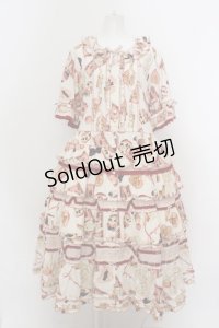 PINK HOUSE / マテリアルキャットワンピース  アイボリー O-23-10-25-001-LO-OP-YM-OS
