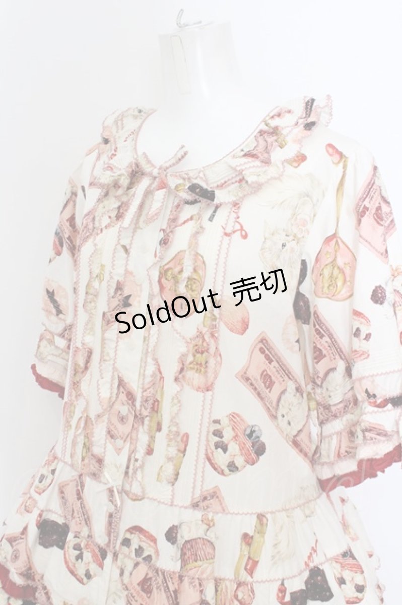 画像2: PINK HOUSE / マテリアルキャットワンピース  アイボリー O-23-10-25-001-LO-OP-YM-OS (2)