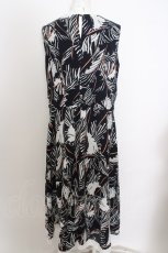画像2: 【SALE】axes femme / 総柄ウエストマークワンピース  ネイビー×シロ O-23-10-26-100-AX-OP-IG-ZT310 (2)