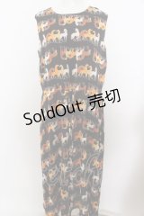 axes femme / ホースptウエストマークワンピース  ブラック×オレンジ系 O-23-10-26-141-AX-OP-IG-ZT311