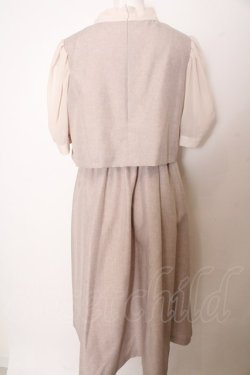 画像3: Maison de FLEUR Petite Robe / きみと約束ツイード風ワンピース M ベージュ O-23-10-26-157-LO-OP-YM-ZY