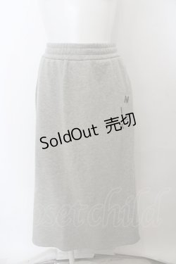 画像1: 【SALE】NieR CLOTHING / 防寒裏起毛スカート  グレー O-23-10-28-115-PU-SK-IG-ZT407