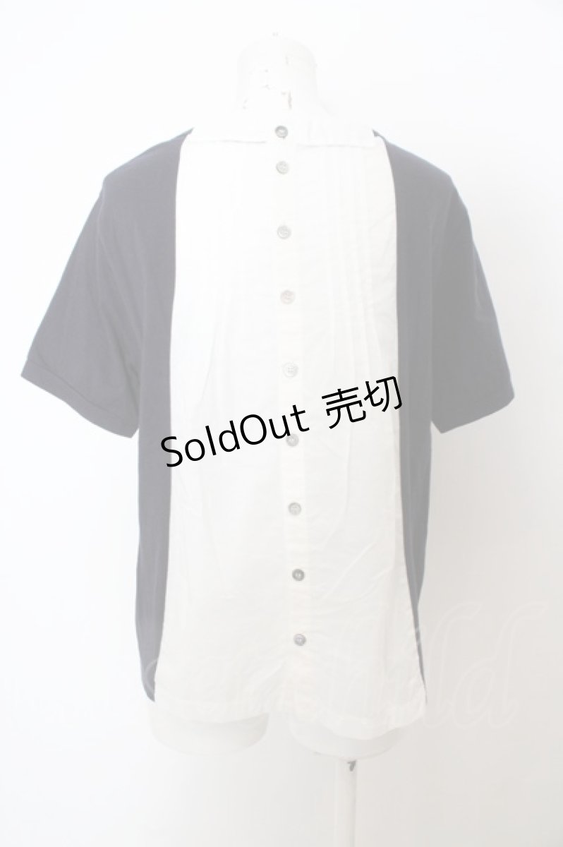 画像2: 【SALE】Jane Marple Dans Le Saｌon / バックブラウスTシャツ M クロ O-23-10-30-013-JM-TS-YM-ZT089 (2)