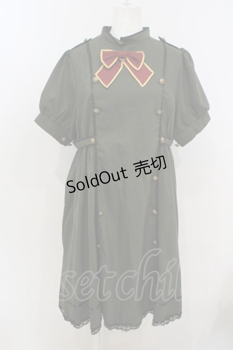 画像1: 【SALE】Favorite / ガーリーミリタリーワンピース  カーキグリーン O-23-10-31-1137-LO-OP-IG-ZT108 (1)