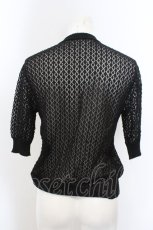 画像3: 【SALE】Jane Marple Dans Le Saｌon / ローゲージグリッターデコレーションカーディガン M クロ O-23-10-31-007-JM-TO-YM-ZT347 (3)
