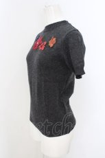 画像2: 【SALE】Jane Marple Dans Le Saｌon / デコレーションニットトップス M グレー O-23-10-31-013-JM-TO-YM-ZT347 (2)