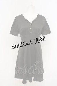 EAT ME / プチローズサテンワンピース  クロ O-23-11-08-011-LO-OP-IG-ZT249