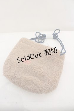 画像1: RNA / ボア巾着バッグ  ブラウン O-23-11-11-108-PU-BG-OW-ZT308