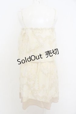 画像2: 【SALE】axes femme / スカーフ柄チュニックワンピース M キナリ O-23-11-13-034-AX-OP-OW-ZT310